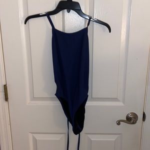 navy blue tie back jolyn